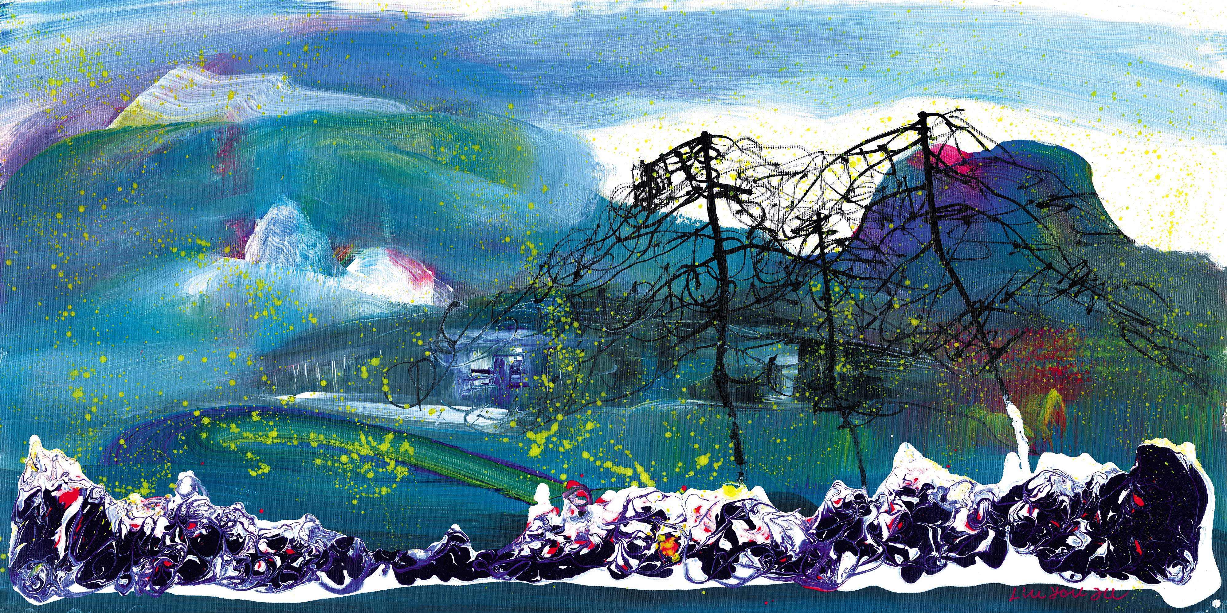 青山铸魂69*138cm