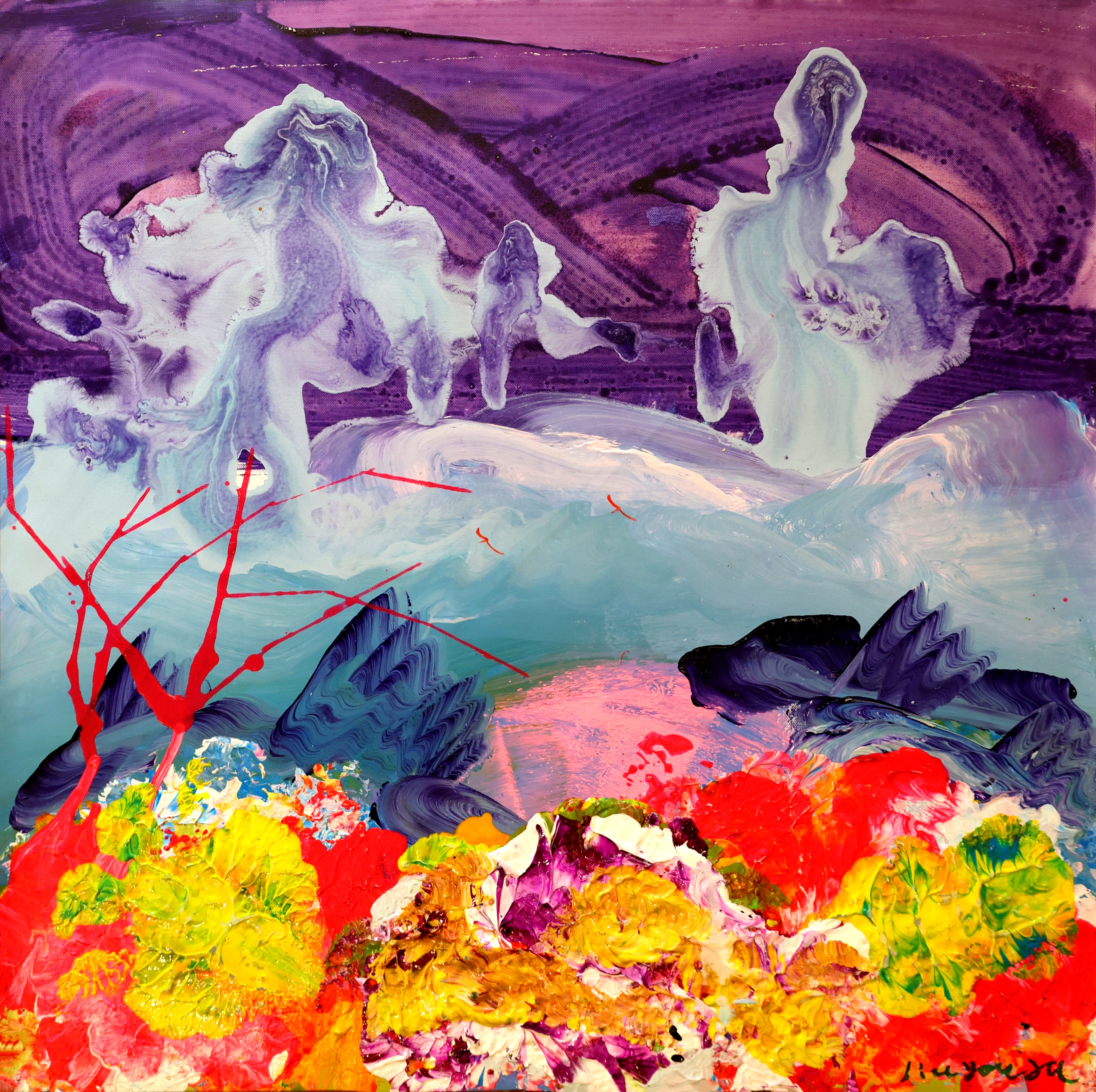 风景中的碎片70*70cm