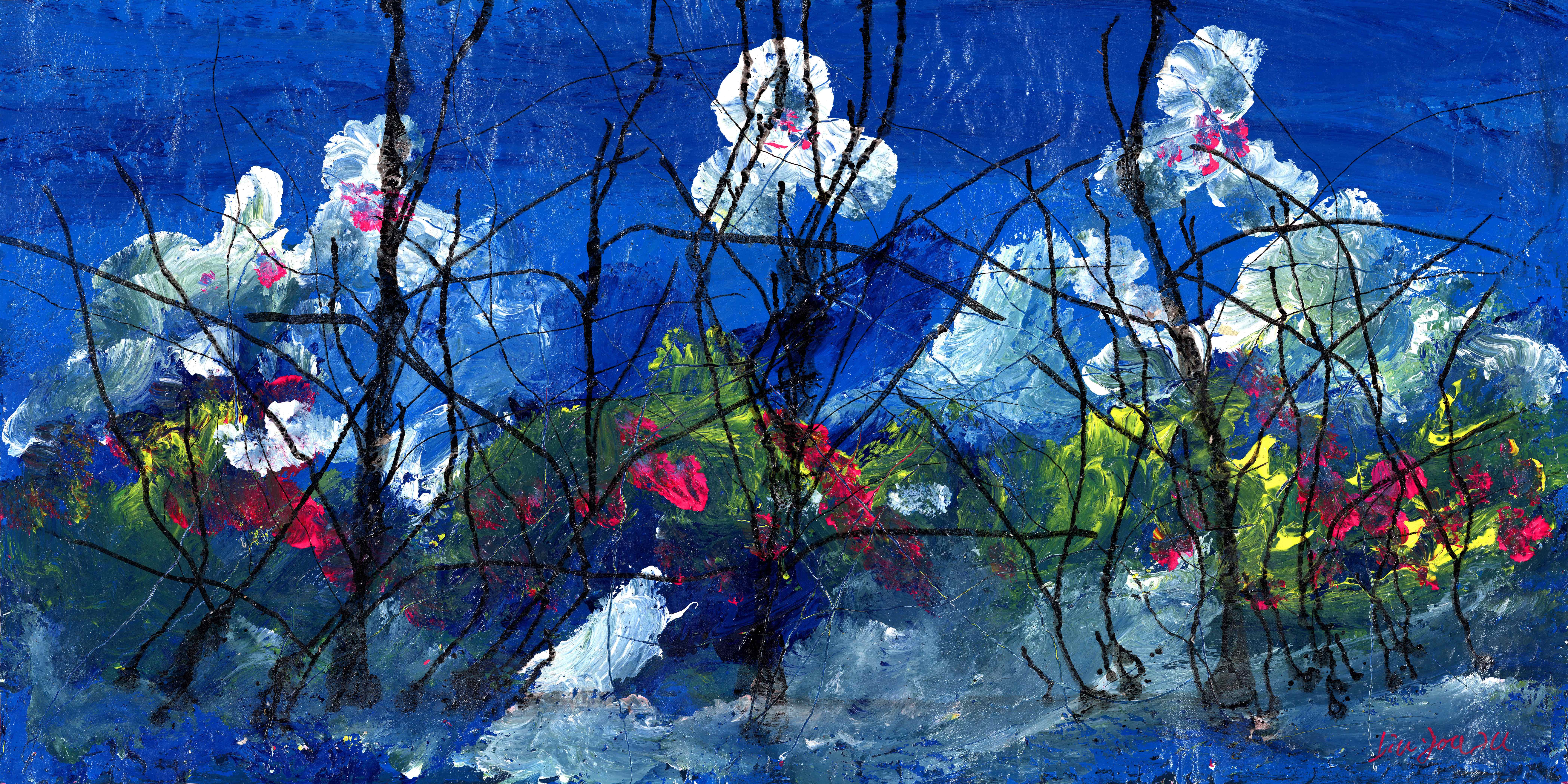 三棵树（1）69*138cm