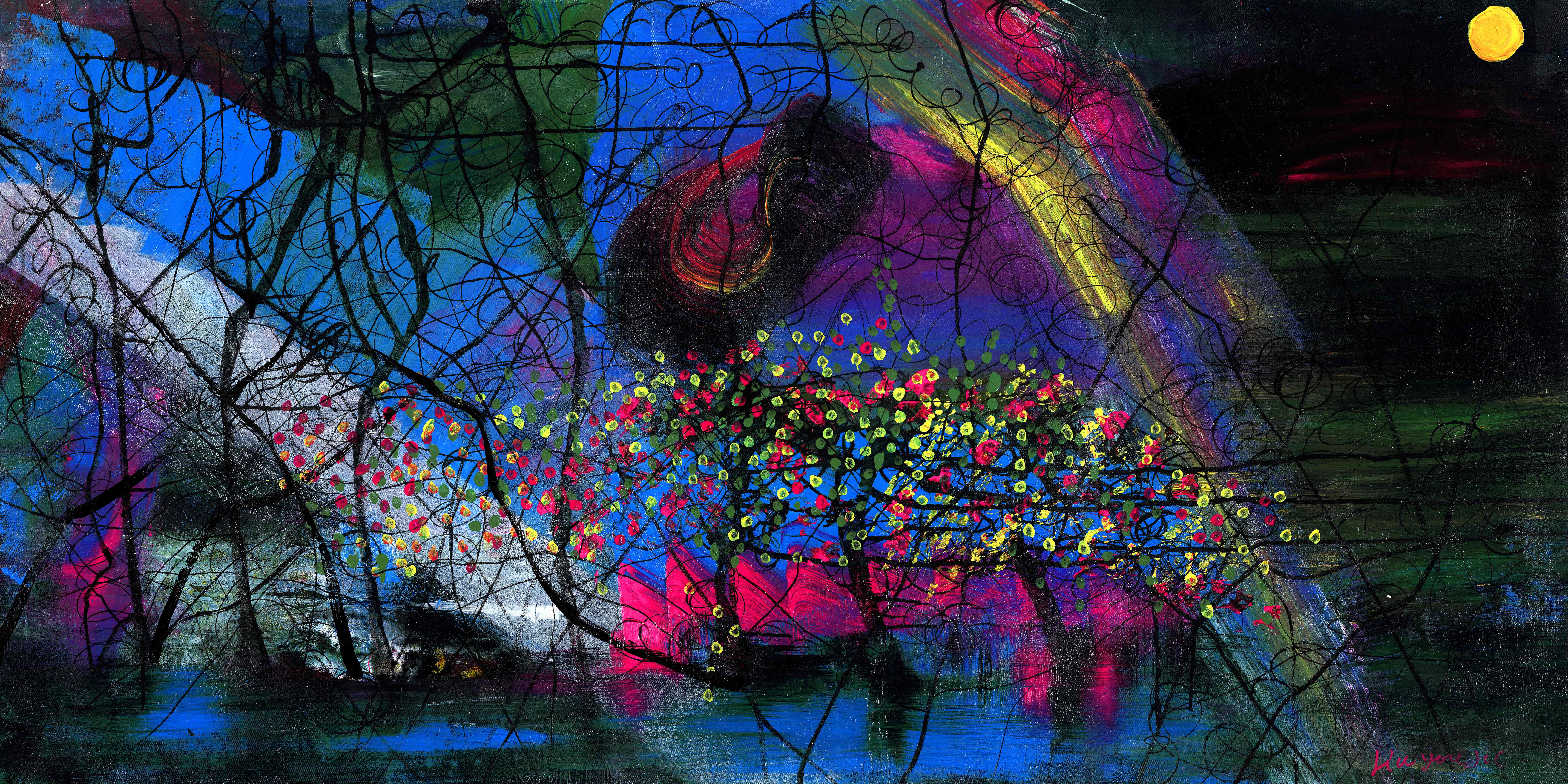 光影交错69*138cm