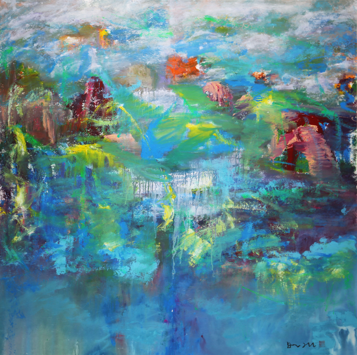 绿风之歌
Green Wind Song
146x142cm