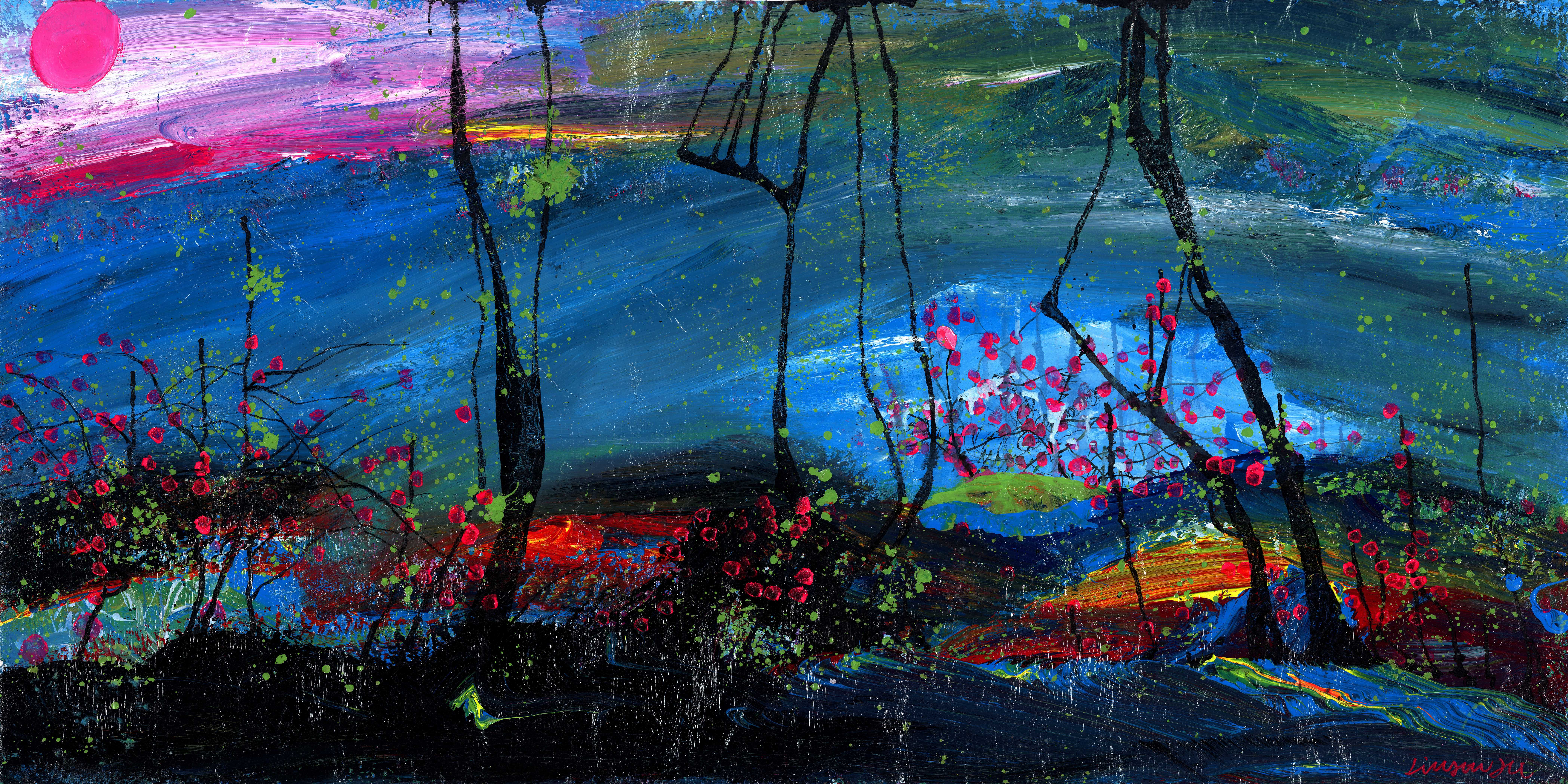 三棵树（2）69*138cm