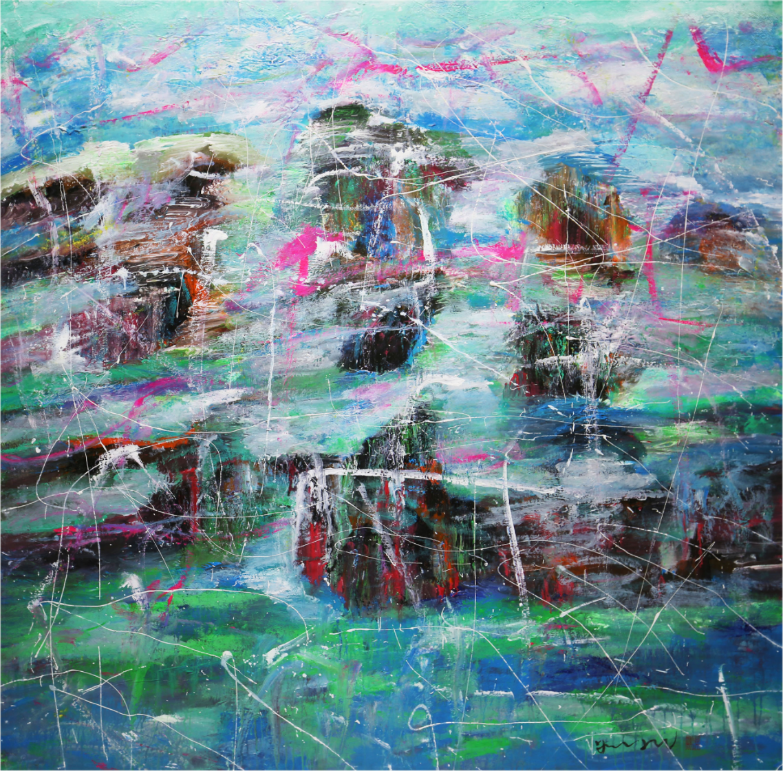 仙人居
Fairy Habitat
133x137cm